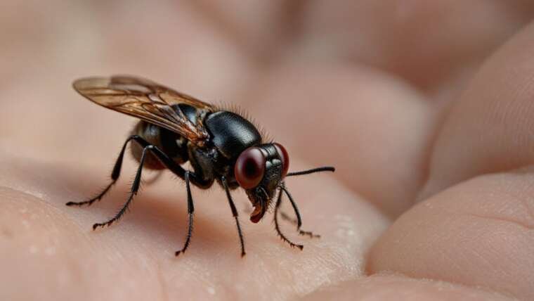 Which insects taste with their feet?